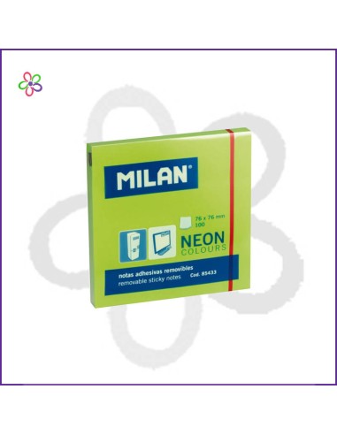 Bloc de notas adhesivas Milán neón 76x76