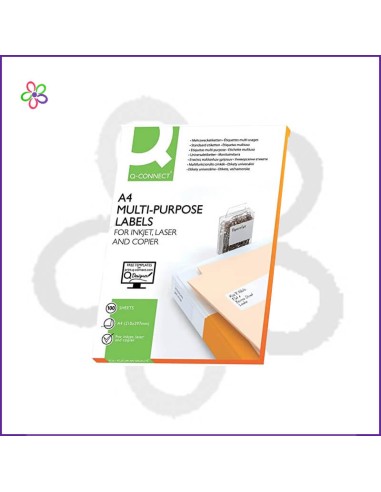 Etiquetas impresora A4 210x297 Q-connect