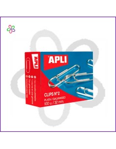 Clips 32 mm niquel Apli