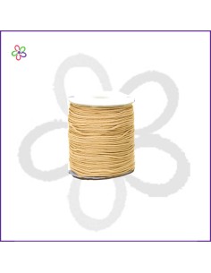 Cordón algodón trenzado beig 1mm