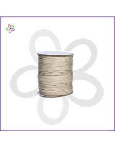 Cordón algodón trenzado blanco 1 mm