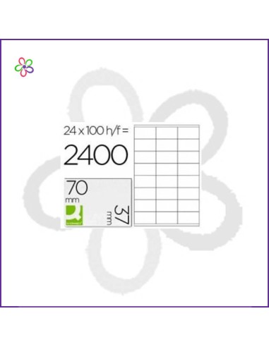 Etiquetas impresora A4 70x37 Q-connect