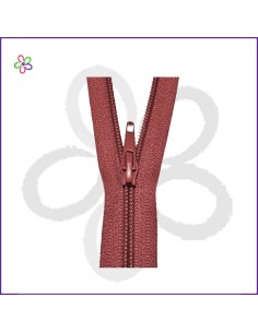 Cremallera cerrada granate nylon 50 cm