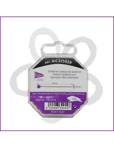 Alfileres 32 mm cabeza plástico  Folch 2