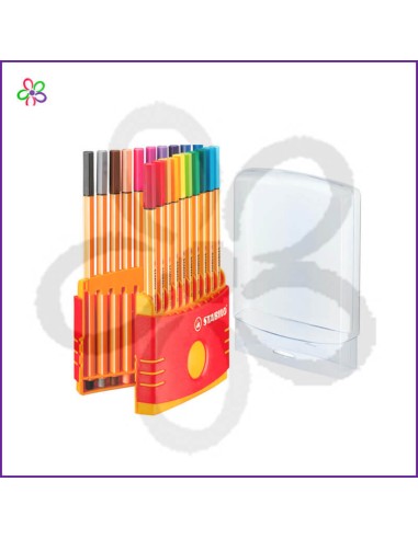 Rotuladores Stabilo point 88 20 colores