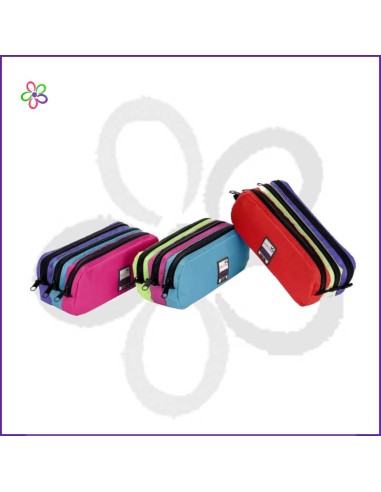 Estuche triple colores