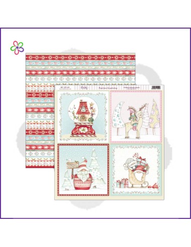 Papel scrapbook 30x30 Navidad 409
