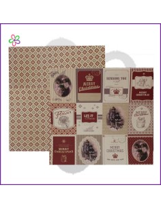 Papel scrap Navidad vintage...