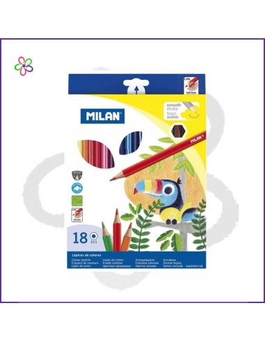 Lápices de colores Milán 18colores