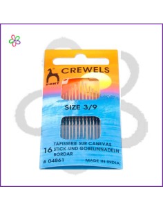 Agujas Pony Ojo grande 3/9