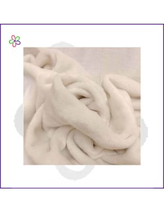 Retal tela pelo color blanco