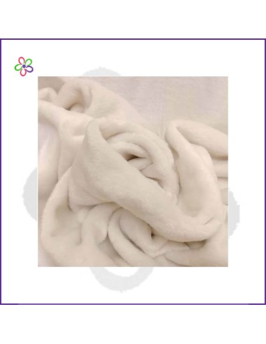 Retal tela pelo color blanco