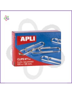 Clips 26 mm niquel Apli