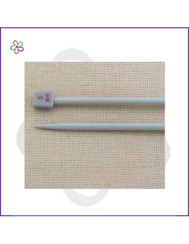 Agujas de tricotar aluminio N. 5