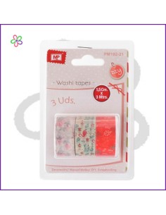 Washi Tape decorado de flores