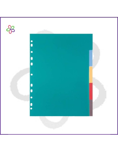 Separadores A4 5 posiciones Plus Office