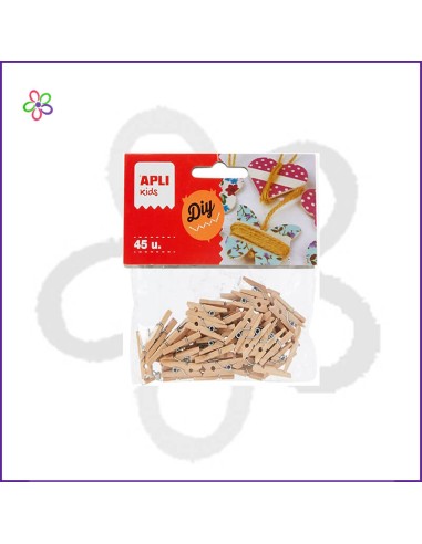 Bolsa mini pinzas natural Apli