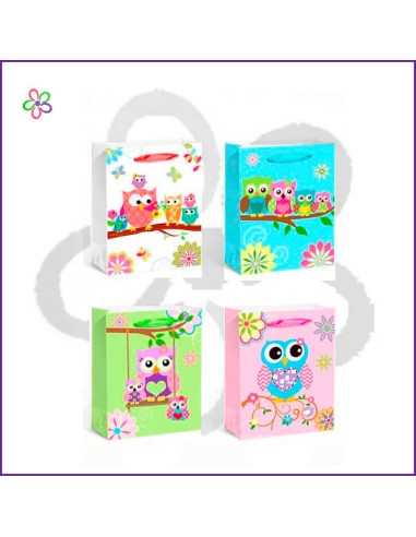 Bolsa papel buhos