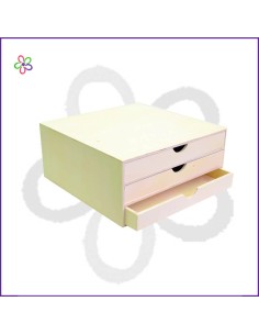 Caja madera 3 cajones