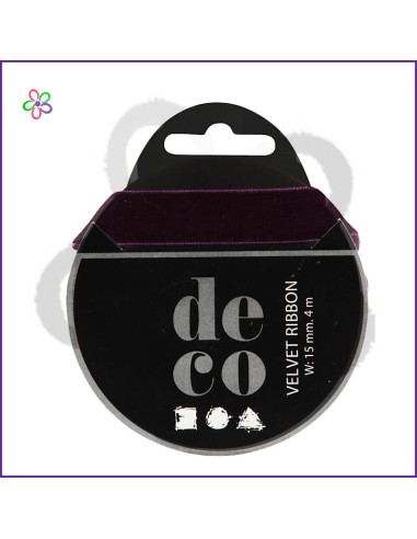 Cinta terciopelo morado