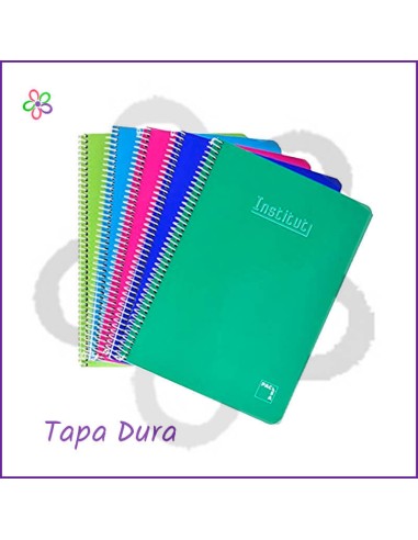 Cuaderno Institut A4 tapa dura 80h 4x4