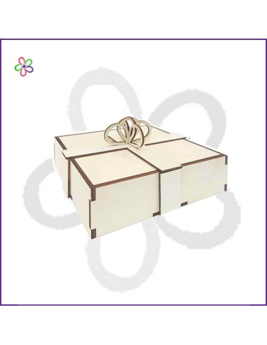 Caja regalo madera 28 cm