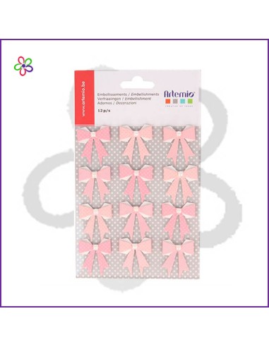 Lazos rosas papel