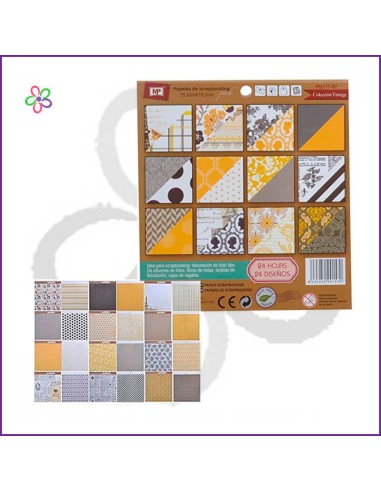 Papel decorado scrapbook 15x15