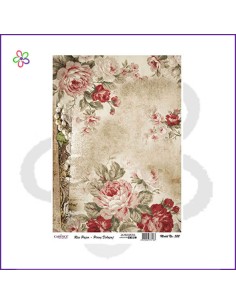 Papel de arroz rosas
