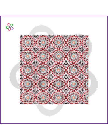 Retal de tela algodón Calm rojo  Medidas: 50 x 45 cm