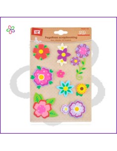 Pegatinas Flores en 3D