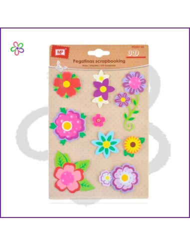 Pegatinas Flores en 3D
