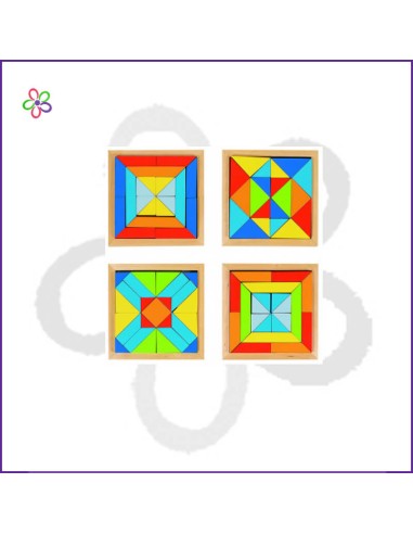 Mosaico formas de madera