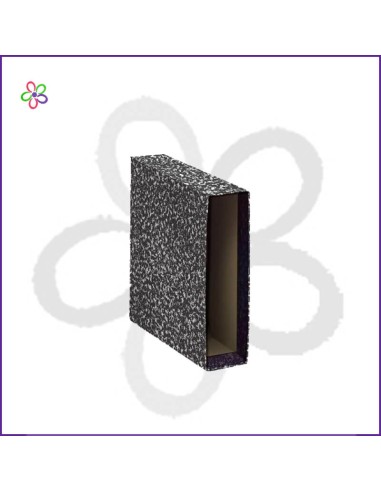 Caja archivador Fº negro jaspeado