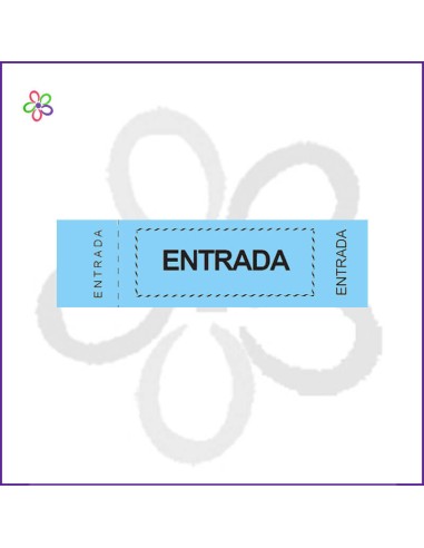 Talonario "Entrada" con matriz