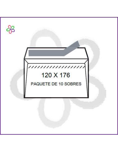 Sobres blancos 120x176 mm Liderpapel...