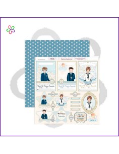 Papel scrapbook Comunión Dayka 312 30x30