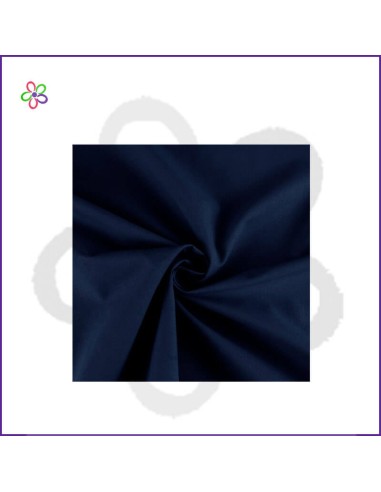 Tela algodón azul marino