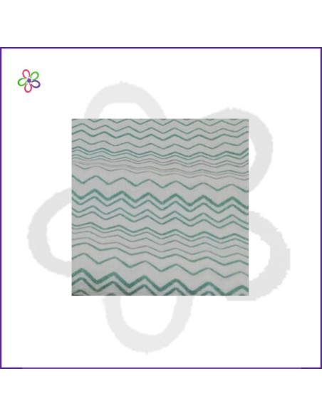 Tela patchwork precortada algodón zigzag