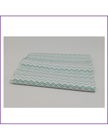 Tela patchwork precortada algodón zigzag