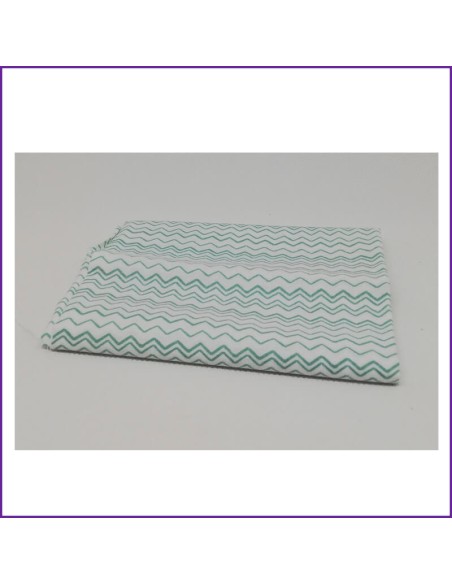 Tela patchwork precortada algodón zigzag