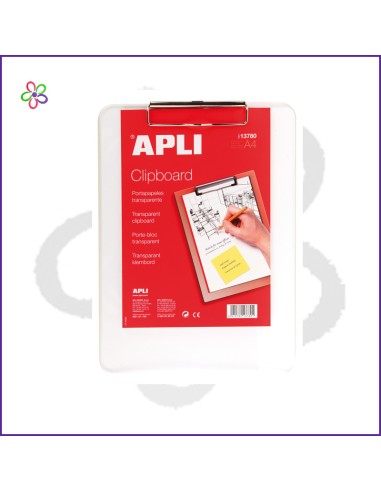 Portanotas plástico con pinza Apli