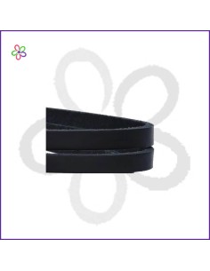Cinta cuero negra para pulseras