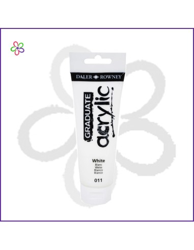 Pintura acrílica 120 ml Graduate blanca