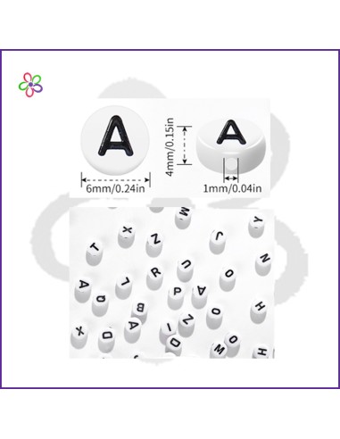 Abalorios letras alfabeto