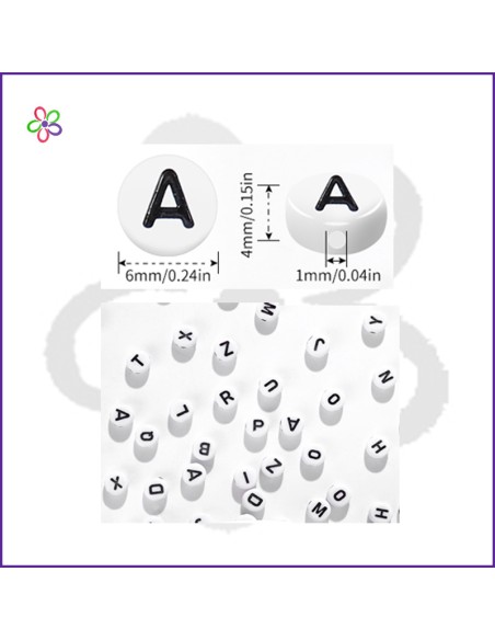 Abalorios letras alfabeto