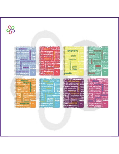 Cuaderno Pacsa asignaturas A5 tapa...