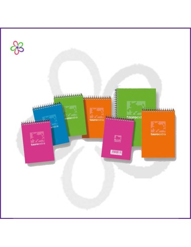 Libreta A6+ Tauro tapa blanda 80h 4x4