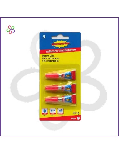 Pegamento instantáneo Supertite 3x1g